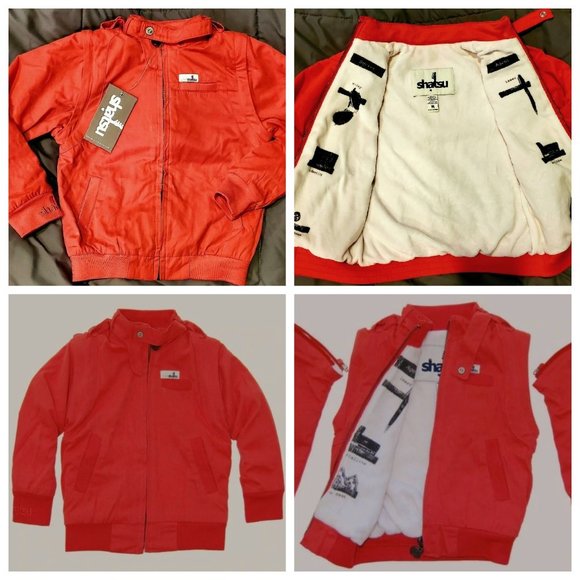 BNWT mini shiatsu convertible red secret agent jacket vest - Picture 1 of 1